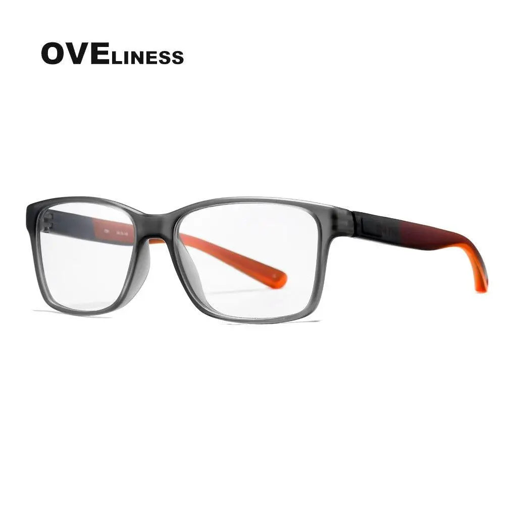 Unisex Square Full Rim Titanium Prescription Glasses 7091 — view 4 | Rx Spectacle