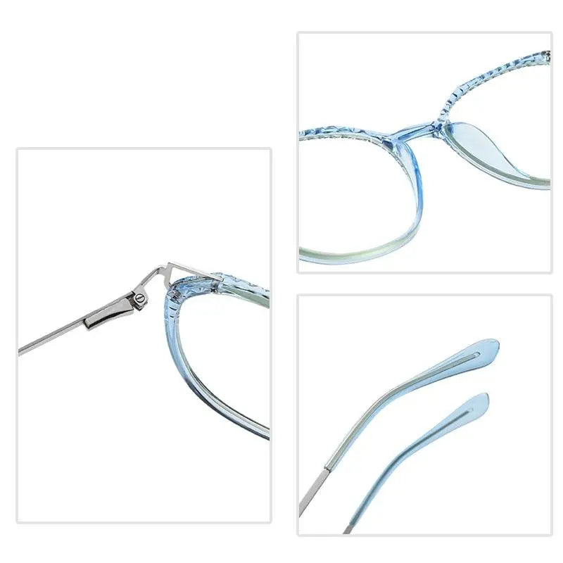 Women's Round Full Rim TR90 Prescription Glasses 2054 — view 5 | Rx Spectacle