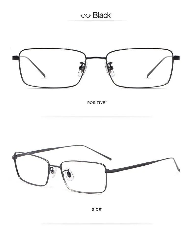 Unisex Full Rim Titanium Prescription Glasses 10109 — view 14 | Rx Spectacle