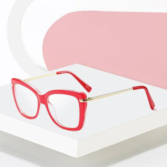 Women's Cat Eye Full Rim Acetate Prescription Glasses 97331 — view 1 | Rx Spectacle