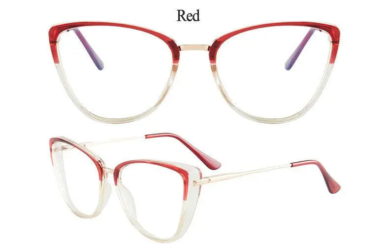 Women's Cat Eye Full Rim TR90 Prescription Glasses 7033 — view 21 | Rx Spectacle