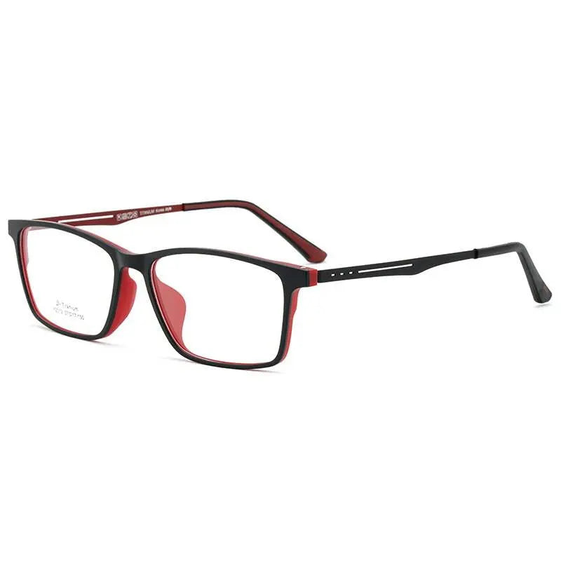 Men's Square Full Rim Titanium Prescription Glasses Y2012 — view 5 | Rx Spectacle