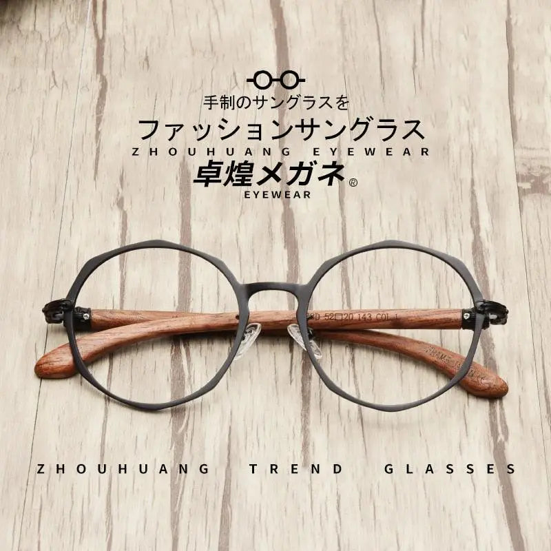 Unisex Round Full Rim Alloy Prescription Glasses 7578d — view 3 | Rx Spectacle