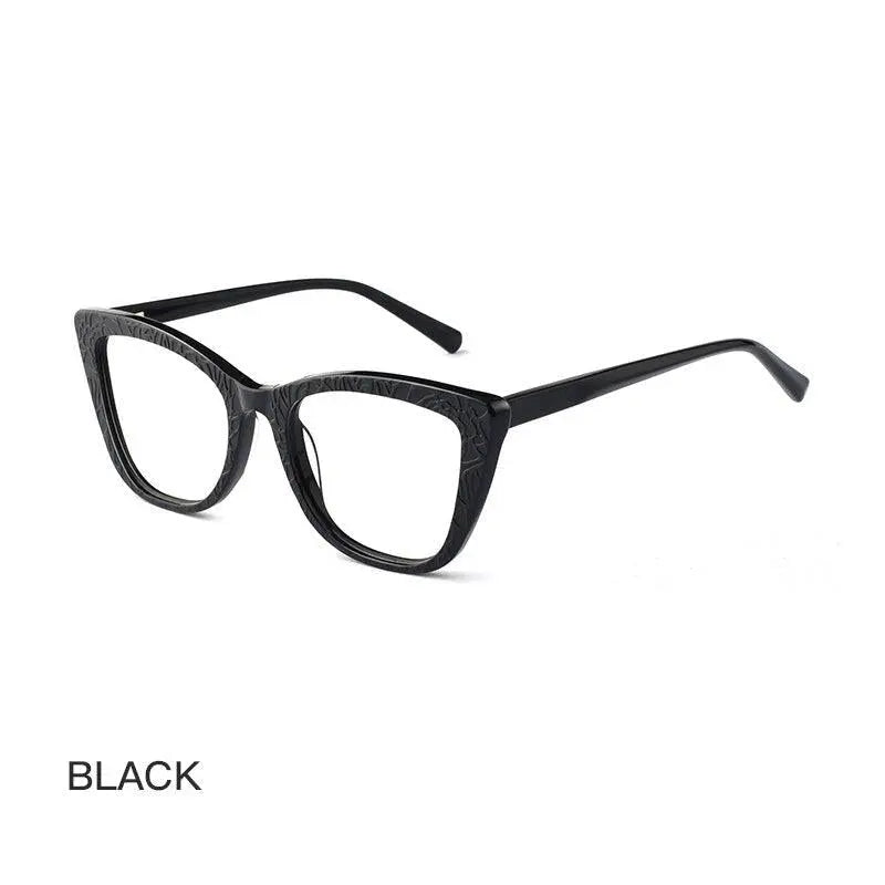 Women's Cat Eye Full Rim Acetate Prescription Glasses Z508 — view 8 | Rx Spectacle