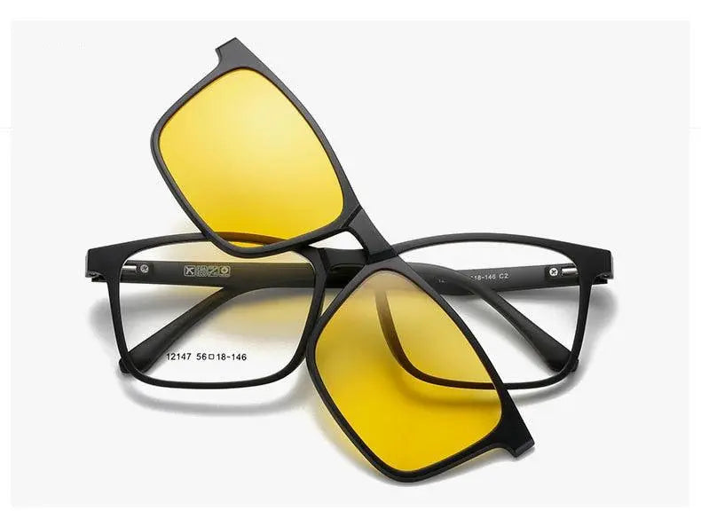 Unisex Full Rim Resin Clip-On Prescription Glasses 12147 — view 13 | Rx Spectacle
