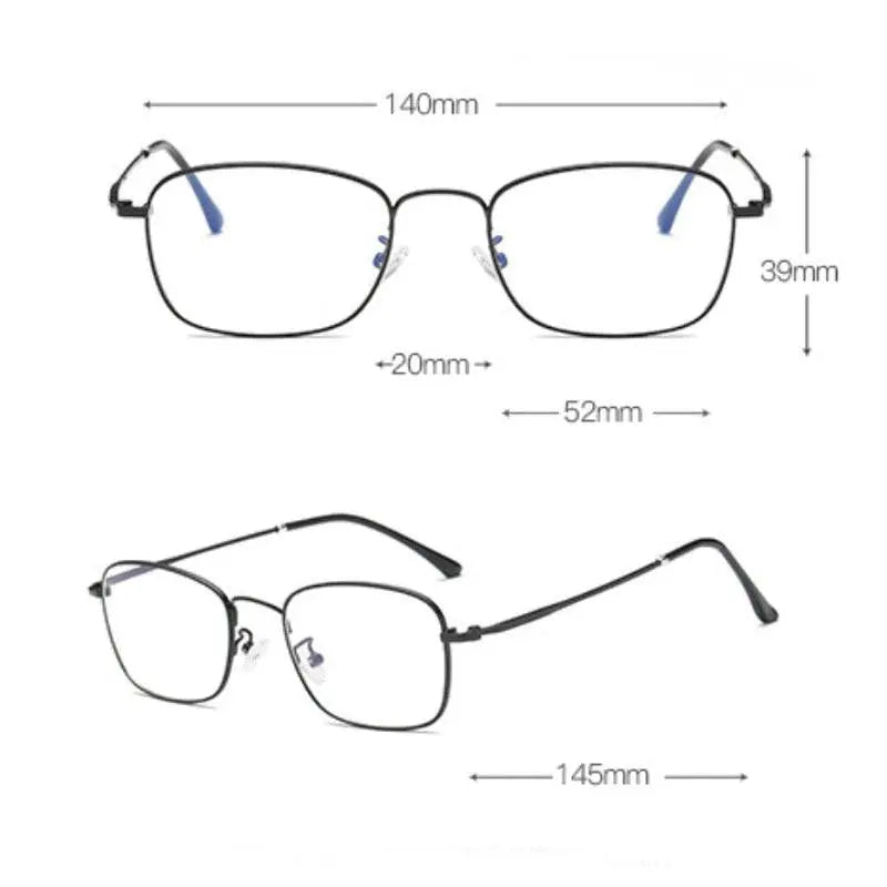 Unisex Full Rim Alloy Prescription Glasses 5206 — view 6 | Rx Spectacle