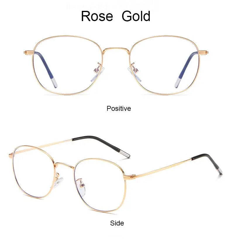 Unisex Round Full Rim Alloy Prescription Glasses 33006 — view 15 | Rx Spectacle