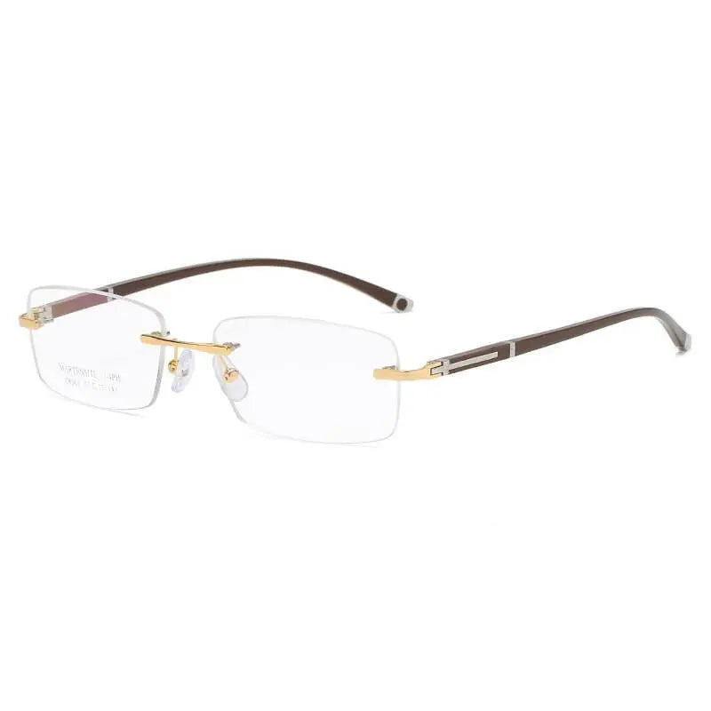 Men's Rimless Titanium Prescription Glasses 58065 — view 9 | Rx Spectacle