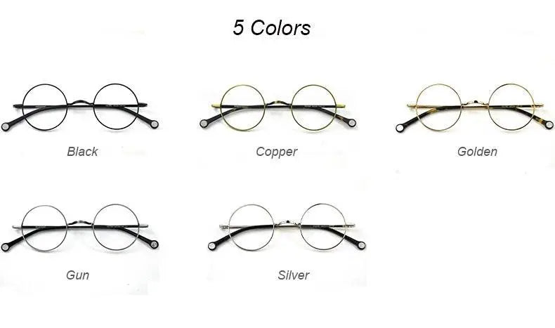Unisex Round Full Rim Alloy Prescription Glasses Ps7087 — view 11 | Rx Spectacle
