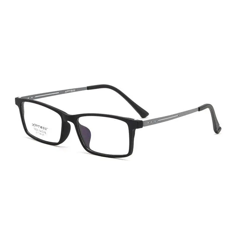 Unisex Rectangular Full Rim Titanium Prescription Glasses 9826 — view 8 | Rx Spectacle