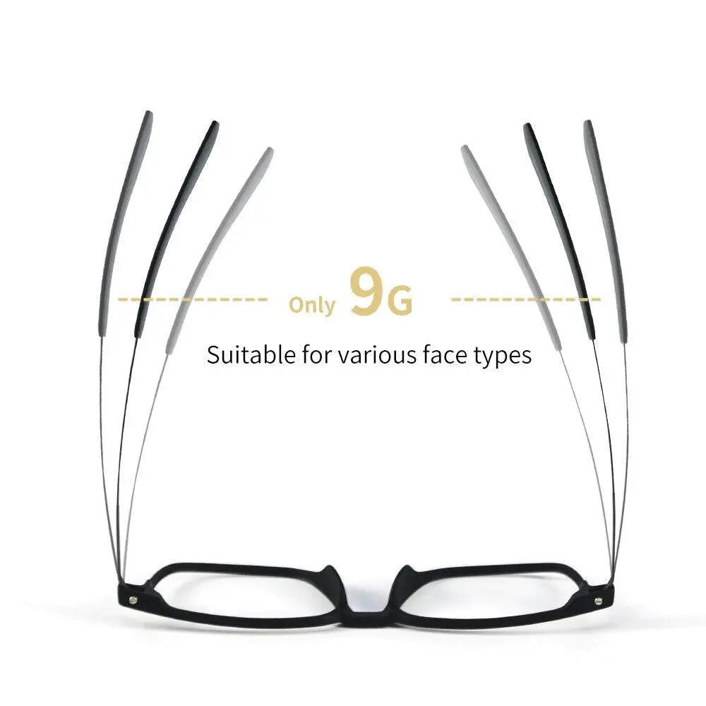 Men's Square Full Rim Titanium Prescription Glasses 1601 — view 2 | Rx Spectacle