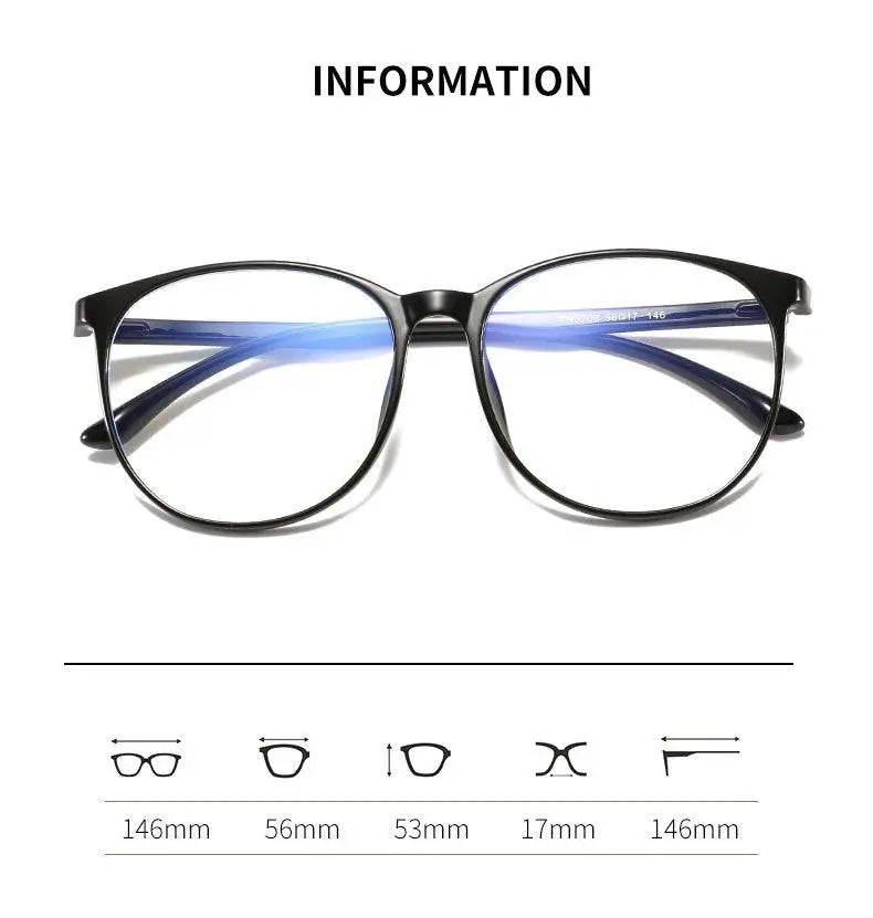 Unisex Round Full Rim TR90 Prescription Glasses 5703 — view 12 | Rx Spectacle