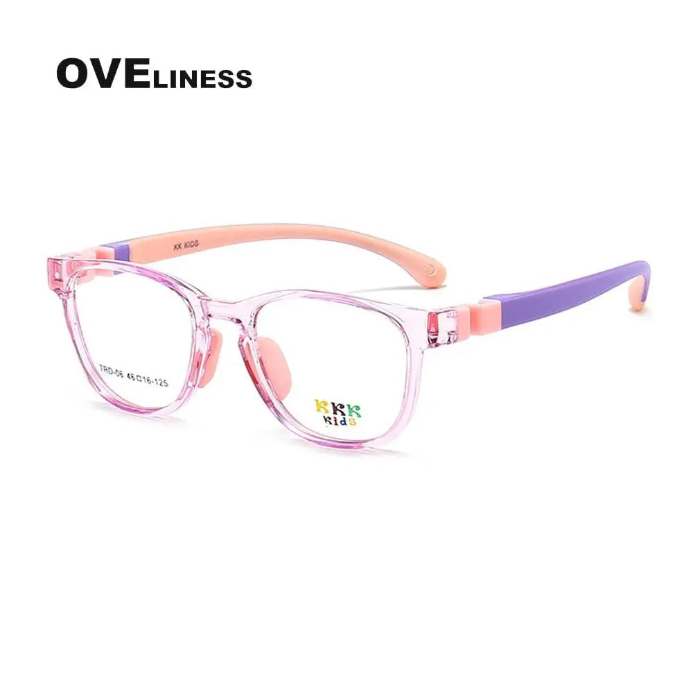 Unisex Square Full Rim Titanium Prescription Glasses Olp06 — view 4 | Rx Spectacle