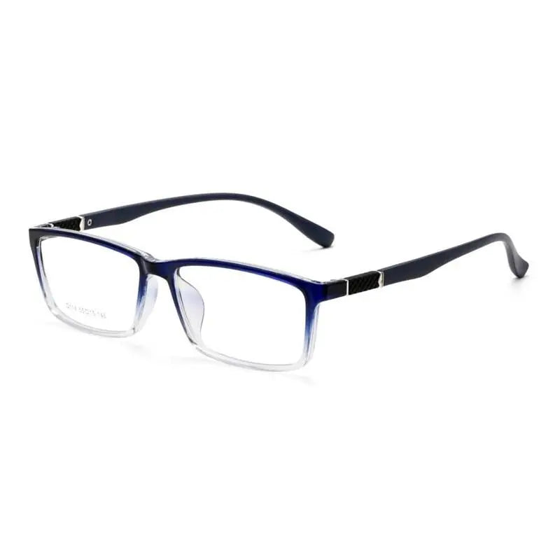 Men's Square Full Rim Resin Prescription Glasses D114 — view 18 | Rx Spectacle