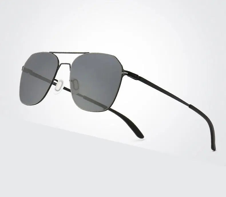 Men's Square Full Rim Alloy Double Bridge Prescription Glasses 7704 — view 8 | Rx Spectacle