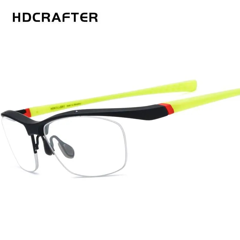 Men's Rectangular Semi-Rimless TR90 Sports Glasses 7027 — view 14 | Rx Spectacle