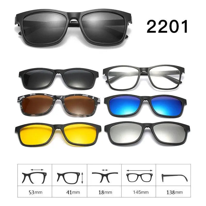 Unisex Full Rim Acetate Clip-On Prescription Glasses 1 — view 11 | Rx Spectacle