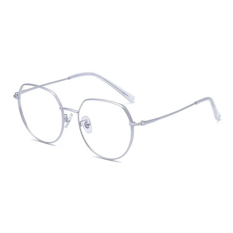 Unisex Round Full Rim Alloy Prescription Glasses 1121 — view 3 | Rx Spectacle