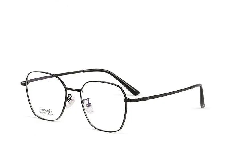 Unisex Polygon Full Rim Alloy Prescription Glasses 68013 — view 16 | Rx Spectacle
