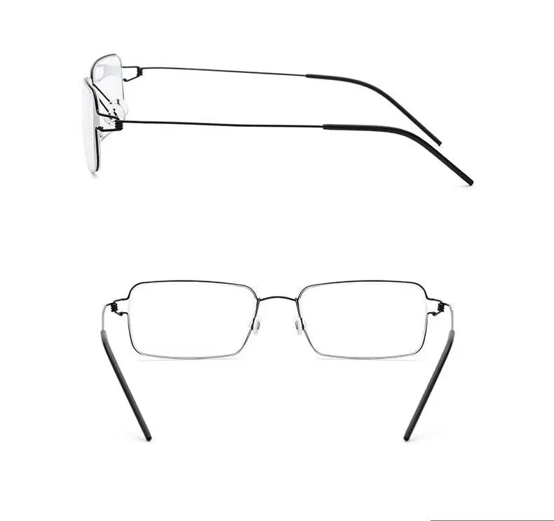 Unisex Full Rim Titanium Screwless Prescription Glasses 28606 — view 13 | Rx Spectacle