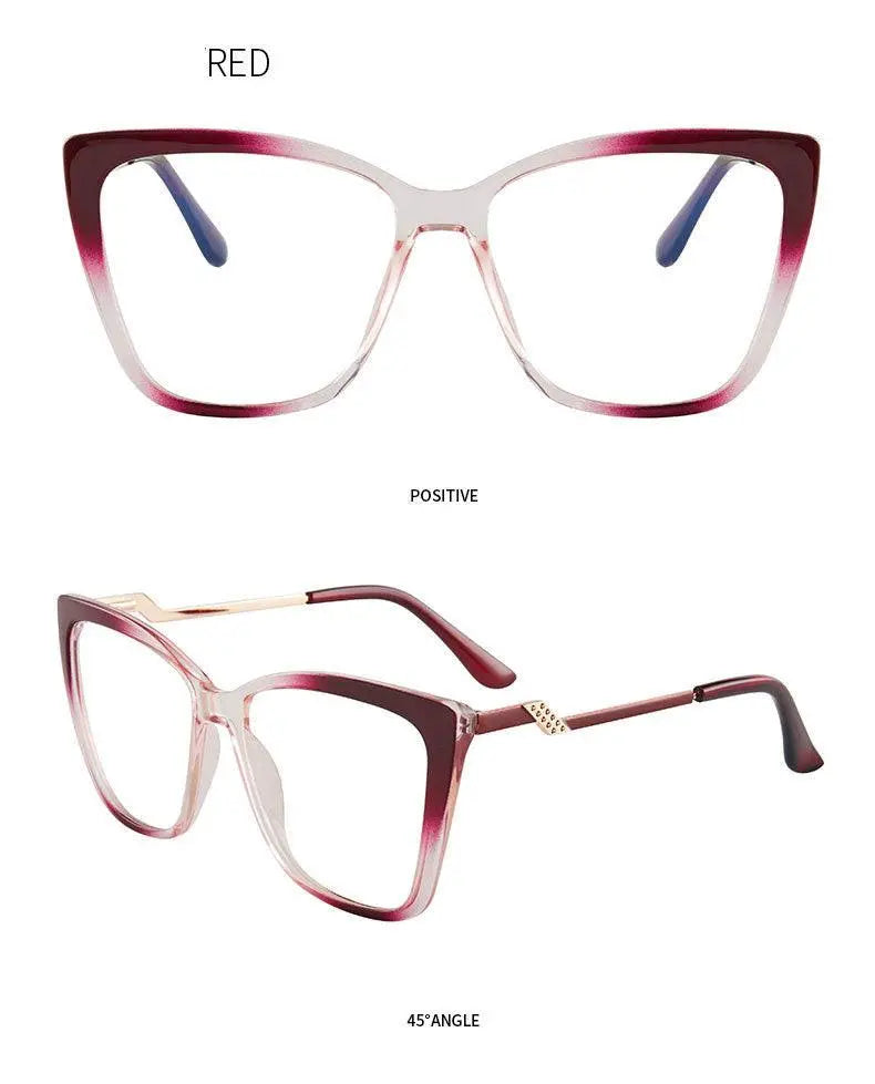 Women's Cat Eye Full Rim TR90 Prescription Glasses 7049 — view 16 | Rx Spectacle