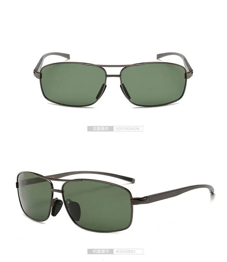 Men's Rectangular Full Rim Alloy Prescription Glasses 2458 — view 15 | Rx Spectacle