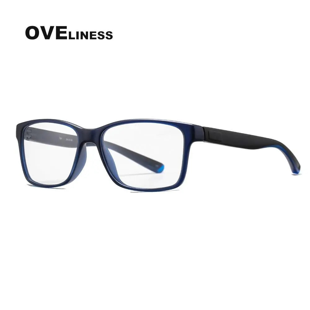 Unisex Square Full Rim Titanium Prescription Glasses 7091 — view 3 | Rx Spectacle