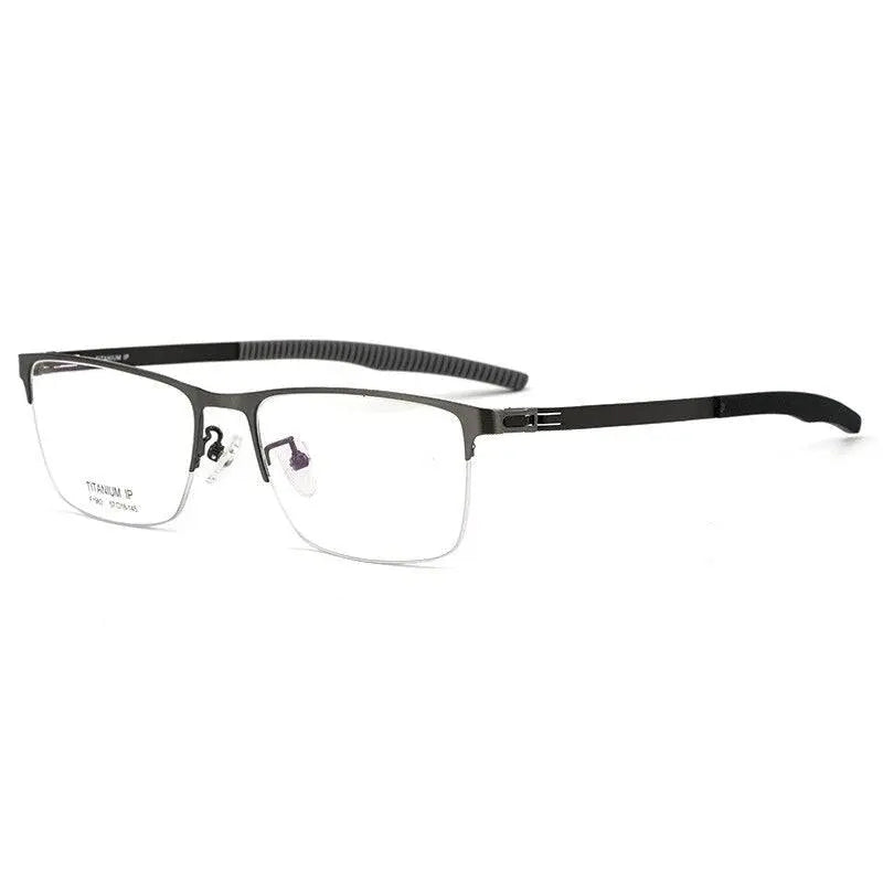Men's Semi-Rimless Prescription Glasses F1983 — view 3 | Rx Spectacle