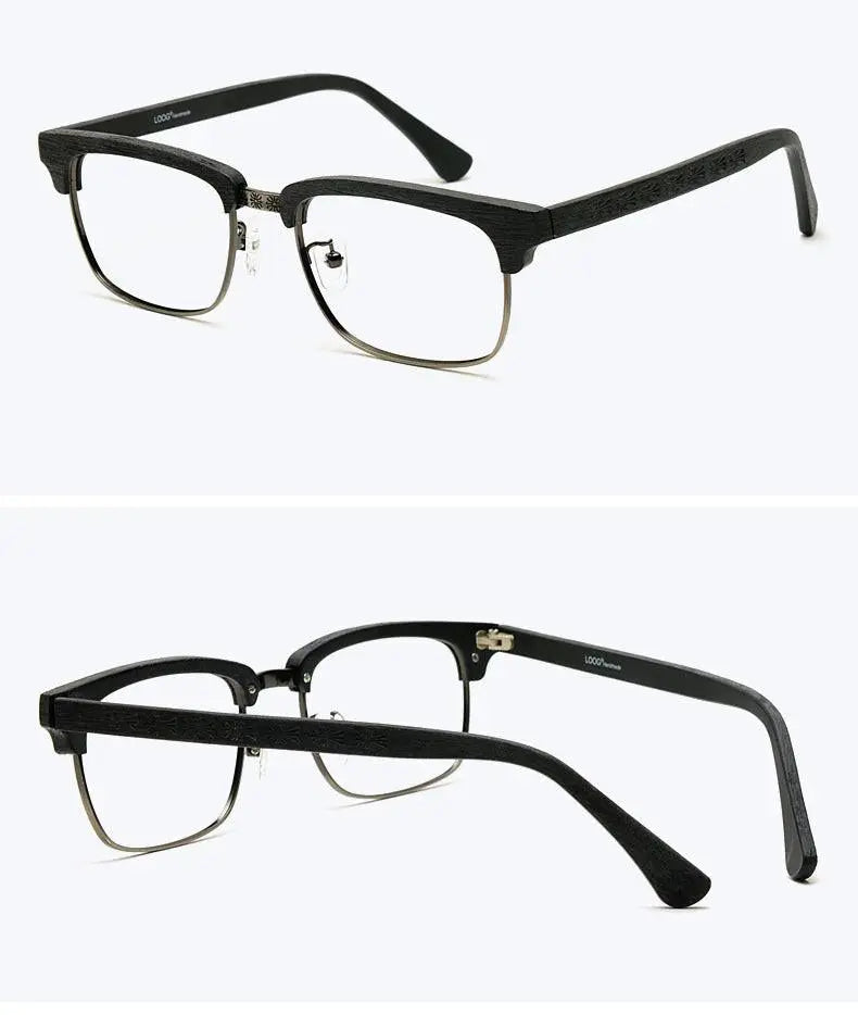 Men's Square Full Rim Titanium Prescription Glasses Ta12321 — view 14 | Rx Spectacle