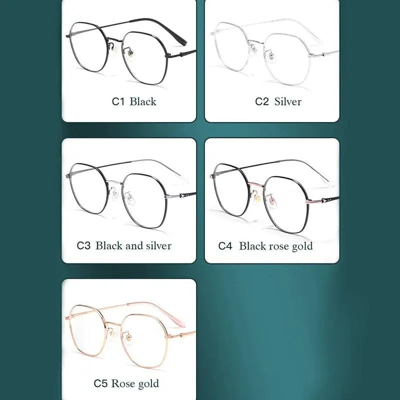 Unisex Oval Full Rim Alloy Prescription Glasses 53059 — view 4 | Rx Spectacle