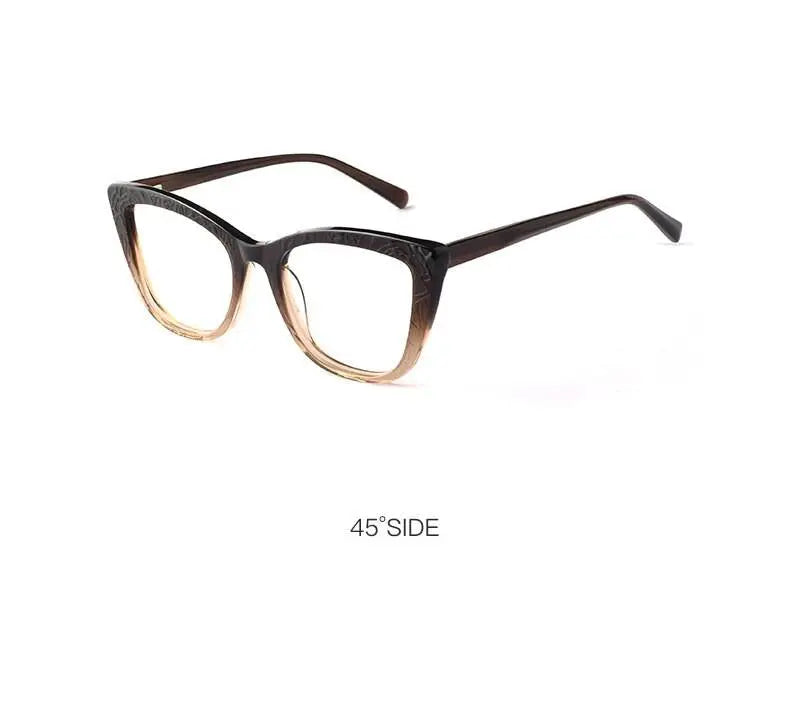 Women's Cat Eye Full Rim Acetate Prescription Glasses Z508 — view 22 | Rx Spectacle