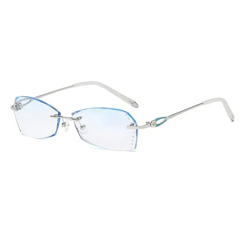 Women's Rimless Alloy Prescription Glasses 58060 — view 8 | Rx Spectacle