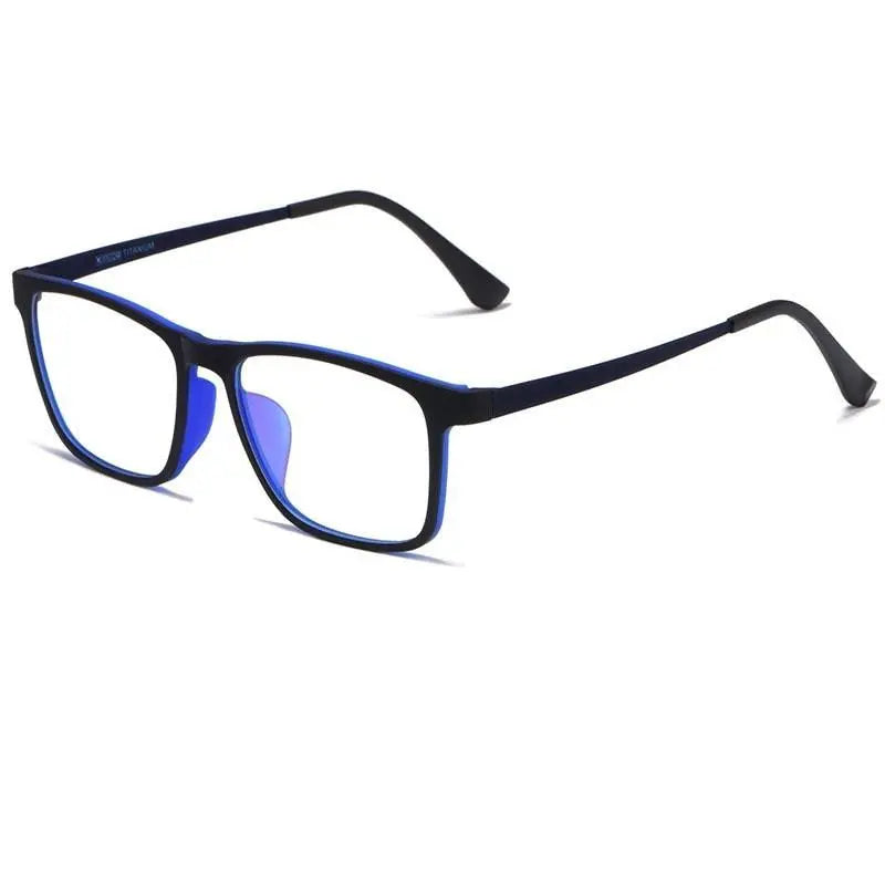 Men's Square Full Rim Titanium Prescription Glasses HR3068 — view 11 | Rx Spectacle