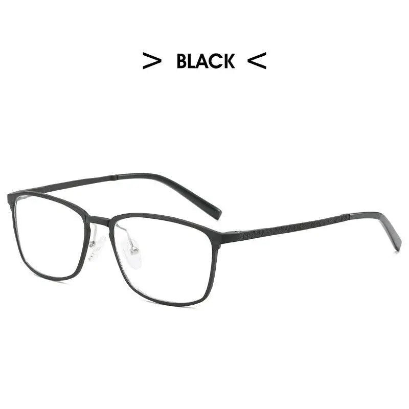 Men's Square Full Rim Alloy Prescription Glasses P6266 — view 7 | Rx Spectacle