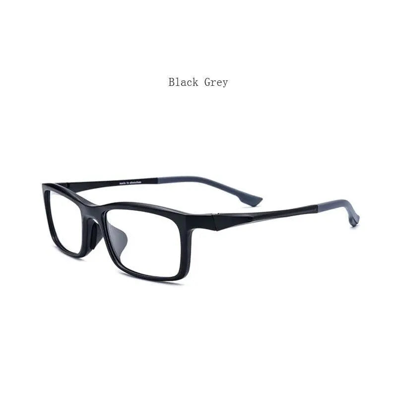 Men's Rectangular Full Rim Titanium Sports Glasses 17209 — view 7 | Rx Spectacle