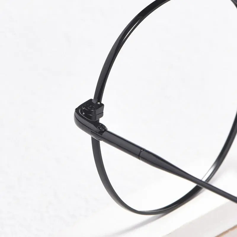 Unisex Round Full Rim Titanium Prescription Glasses 6621X — view 7 | Rx Spectacle