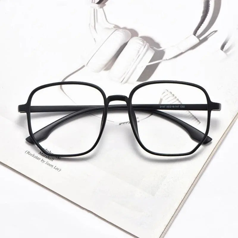 Unisex Polygon Full Rim Acetate Prescription Glasses D147 — view 10 | Rx Spectacle