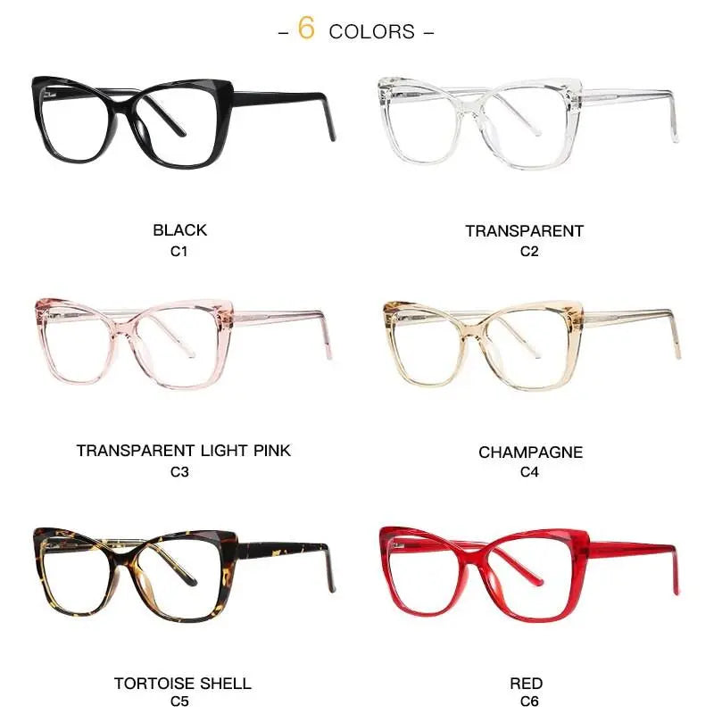 Women's Cat Eye Full Rim TR90 Prescription Glasses 2001 — view 6 | Rx Spectacle