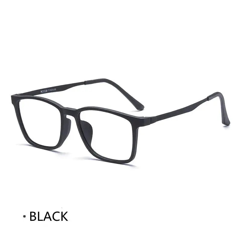 Unisex Square Full Rim Titanium Reading Glasses 3067 — view 4 | Rx Spectacle