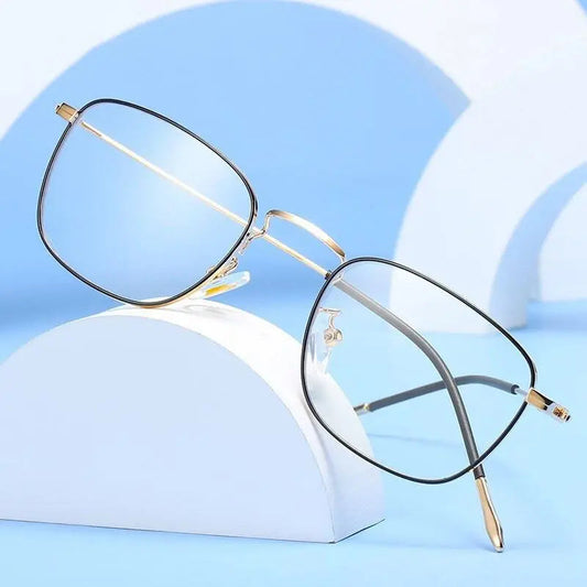 Unisex Rectangular Full Rim Alloy Prescription Glasses Zy9951 — view 1 | Rx Spectacle