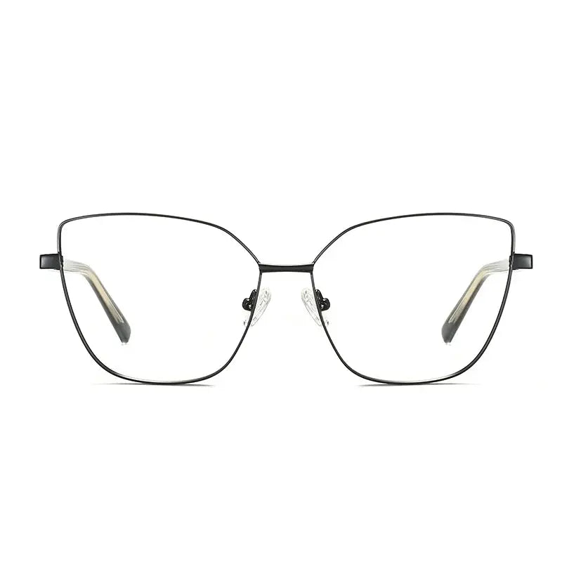 Women's Cat Eye Full Rim Alloy Prescription Glasses 3002 — view 6 | Rx Spectacle