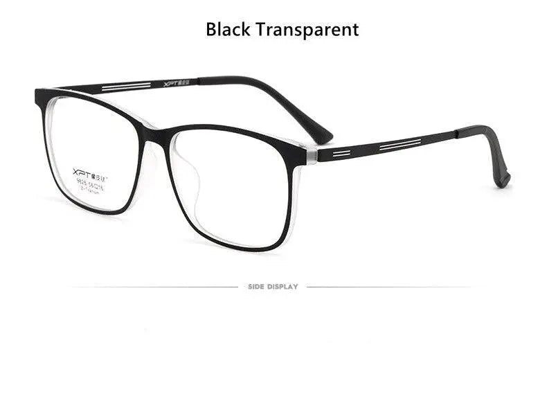 Men's Square Full Rim Titanium Prescription Glasses 9825 — view 18 | Rx Spectacle