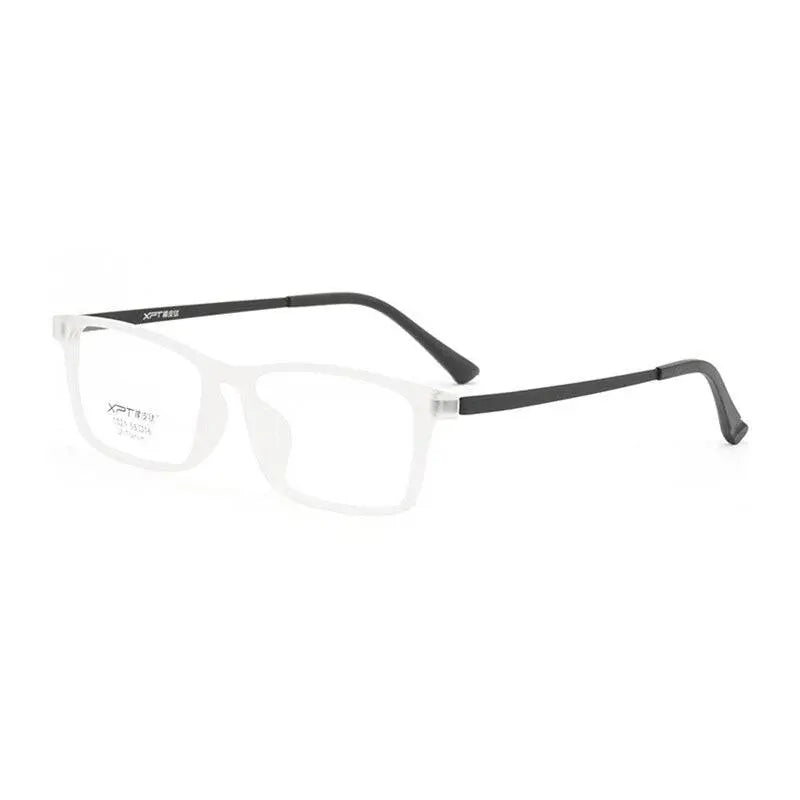 Unisex Rectangular Full Rim Titanium Prescription Glasses 9821 — view 4 | Rx Spectacle