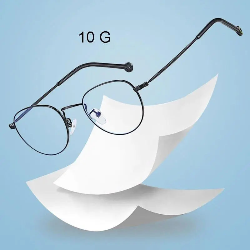 Unisex Round Full Rim Alloy Prescription Glasses 9957 — view 5 | Rx Spectacle