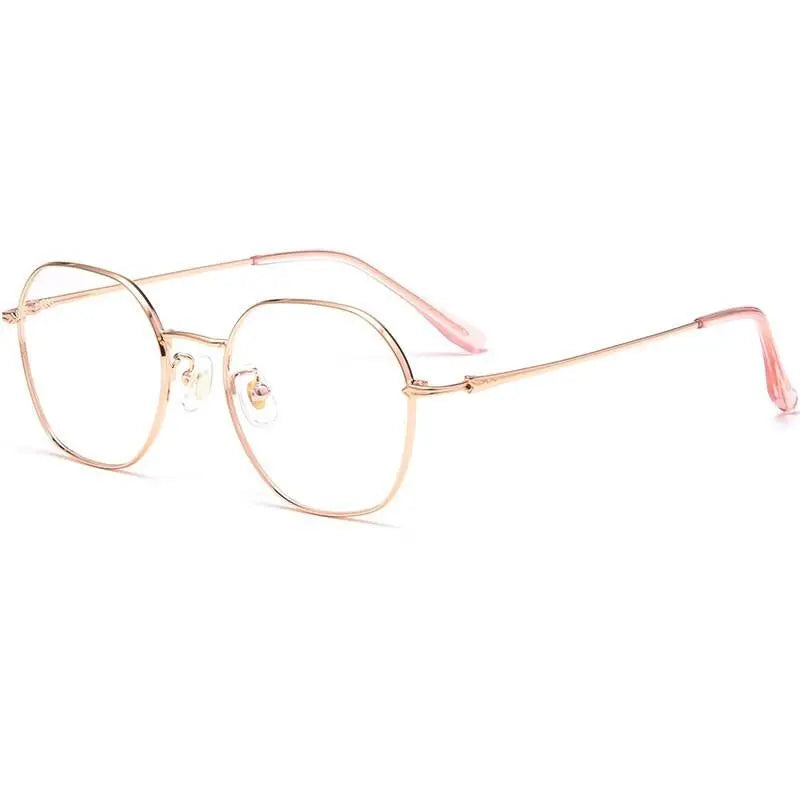 Unisex Oval Full Rim Alloy Prescription Glasses 53059 — view 9 | Rx Spectacle