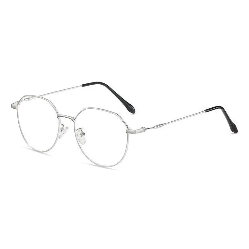 Unisex Polygon Full Rim Alloy Prescription Glasses 1913 — view 2 | Rx Spectacle