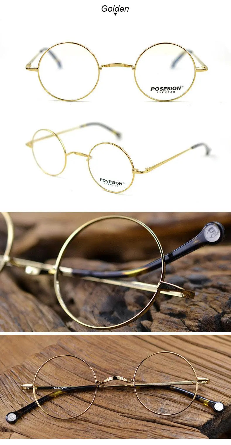 Unisex Round Full Rim Alloy Prescription Glasses Ps7087 — view 14 | Rx Spectacle