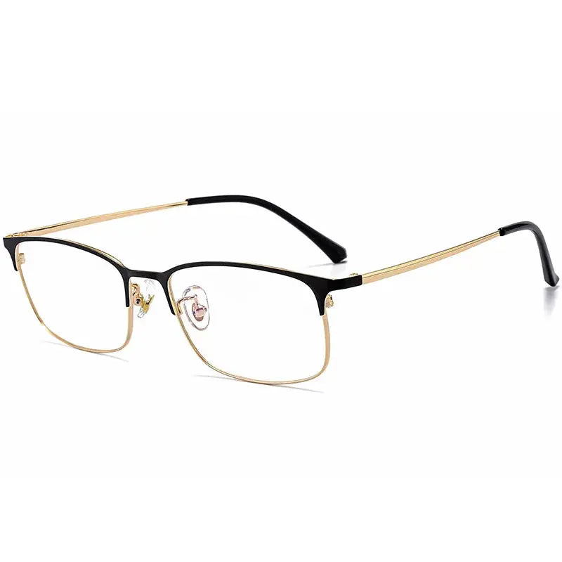 Unisex Square Full Rim Alloy Reading Glasses 38010 — view 6 | Rx Spectacle