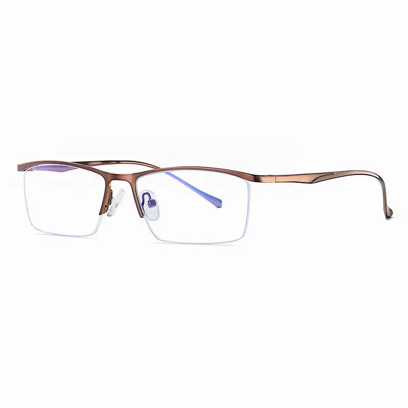 Women's Browline Semi-Rimless Alloy Prescription Glasses 591063 — view 3 | Rx Spectacle