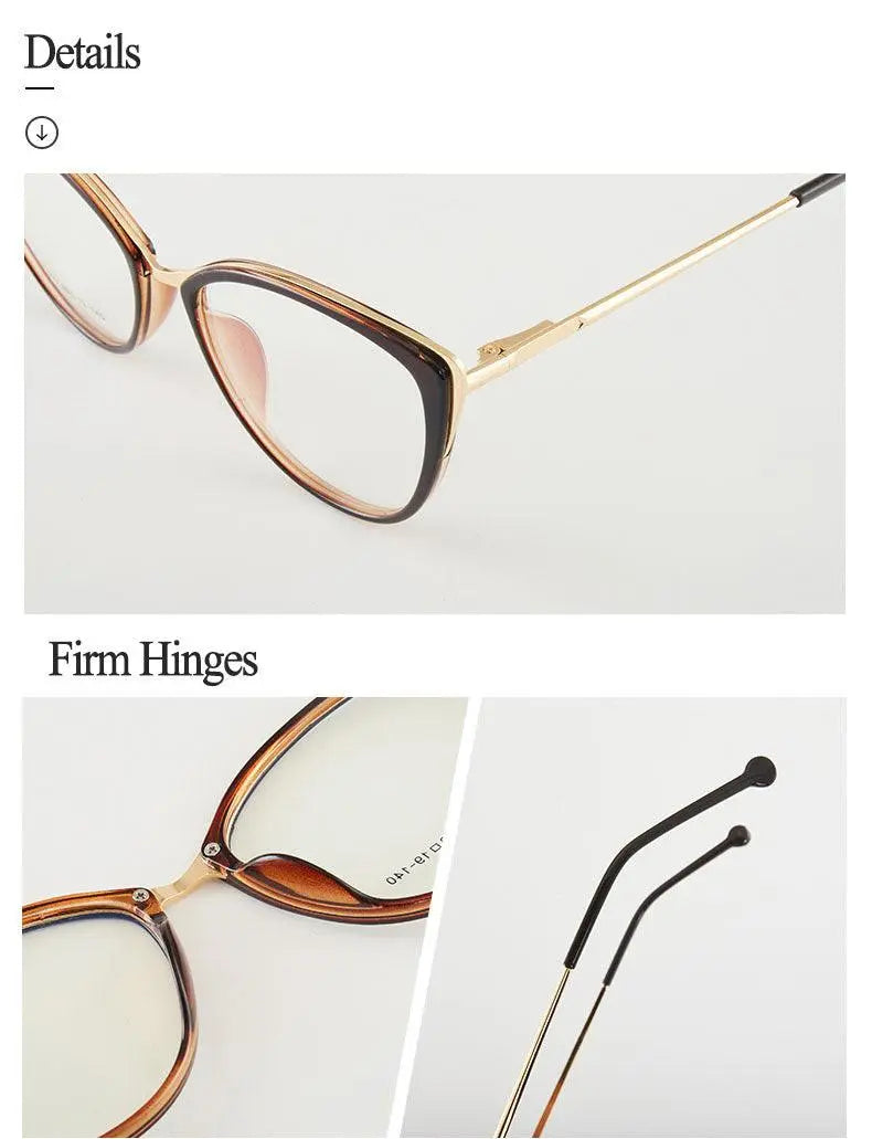 Women's Cat Eye Full Rim TR90 Prescription Glasses 7019 — view 22 | Rx Spectacle